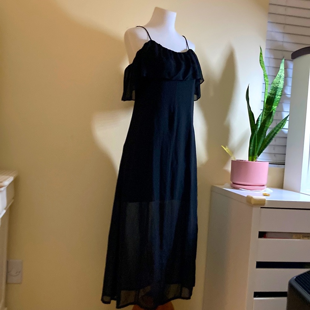 Forever 21 black midi  dress